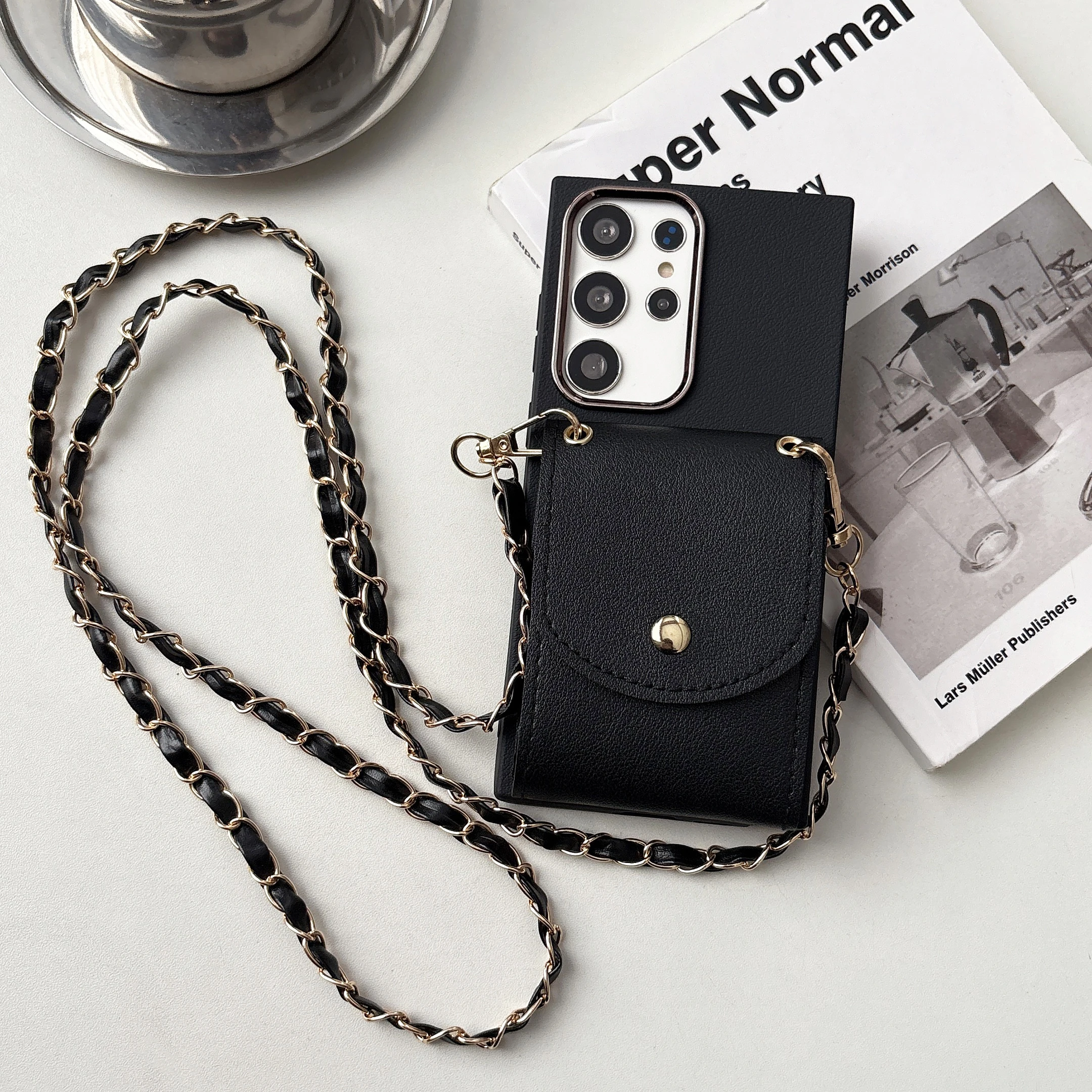 Crossbody Wallet Card Slot Phone Case for Samsung S25 Edge S26 S24 S23 FE S22 Plus S21 Ultra A15 A16 A17 A07 A36 A56 A55 A34 5G - view 3