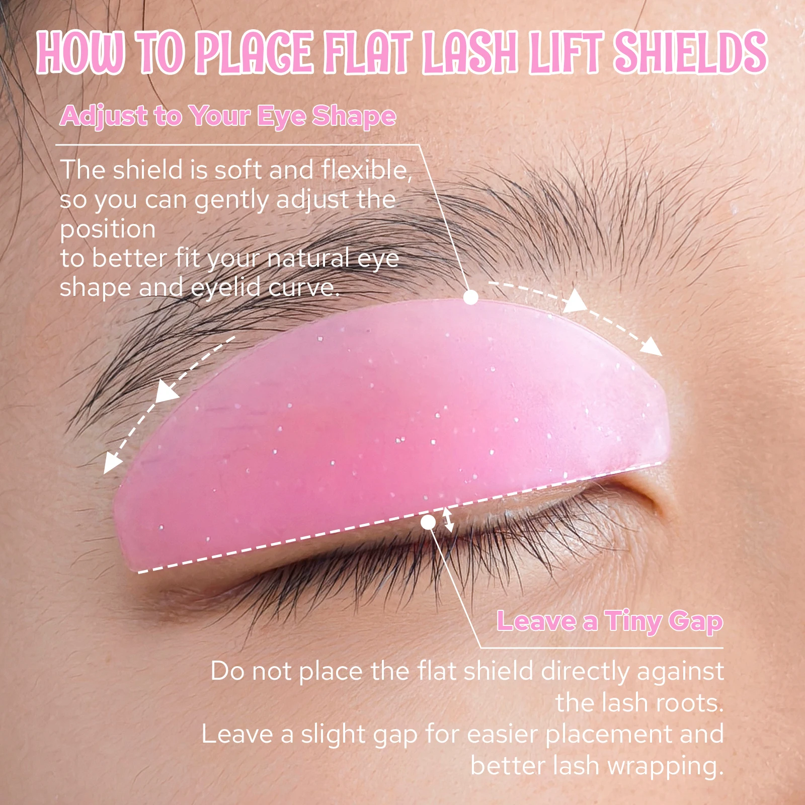 PERMANIA New 2 Pairs Lash Softening Pads Silicone Lash Lift Pad Flat Korean Eyelash Lift Shield For NO.1 Perm Lash Lifting Tool
