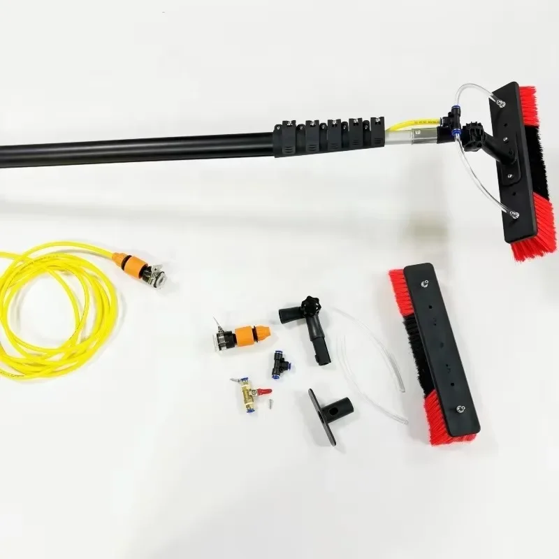Photovoltaic hot-selling water rod custom 9.1-meter brush cleaning solar panel cleaning brush