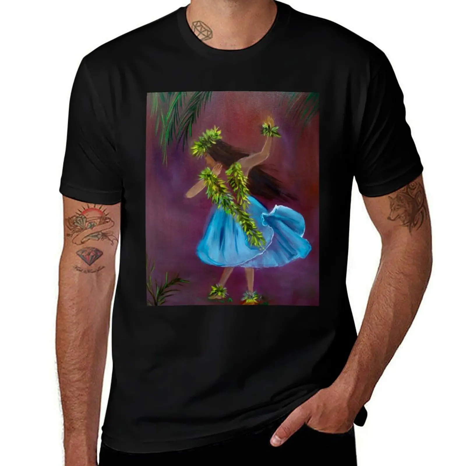 Hula Skirt T-Shirt custom shirt vintage plain black t shirts men