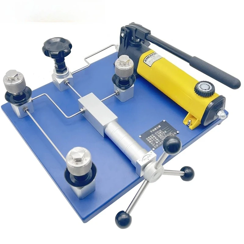 Portable Pressure Calibrator 0 ~ 70Mpa Desktop Hydraulic Liquid Pressure Calibrator Pump