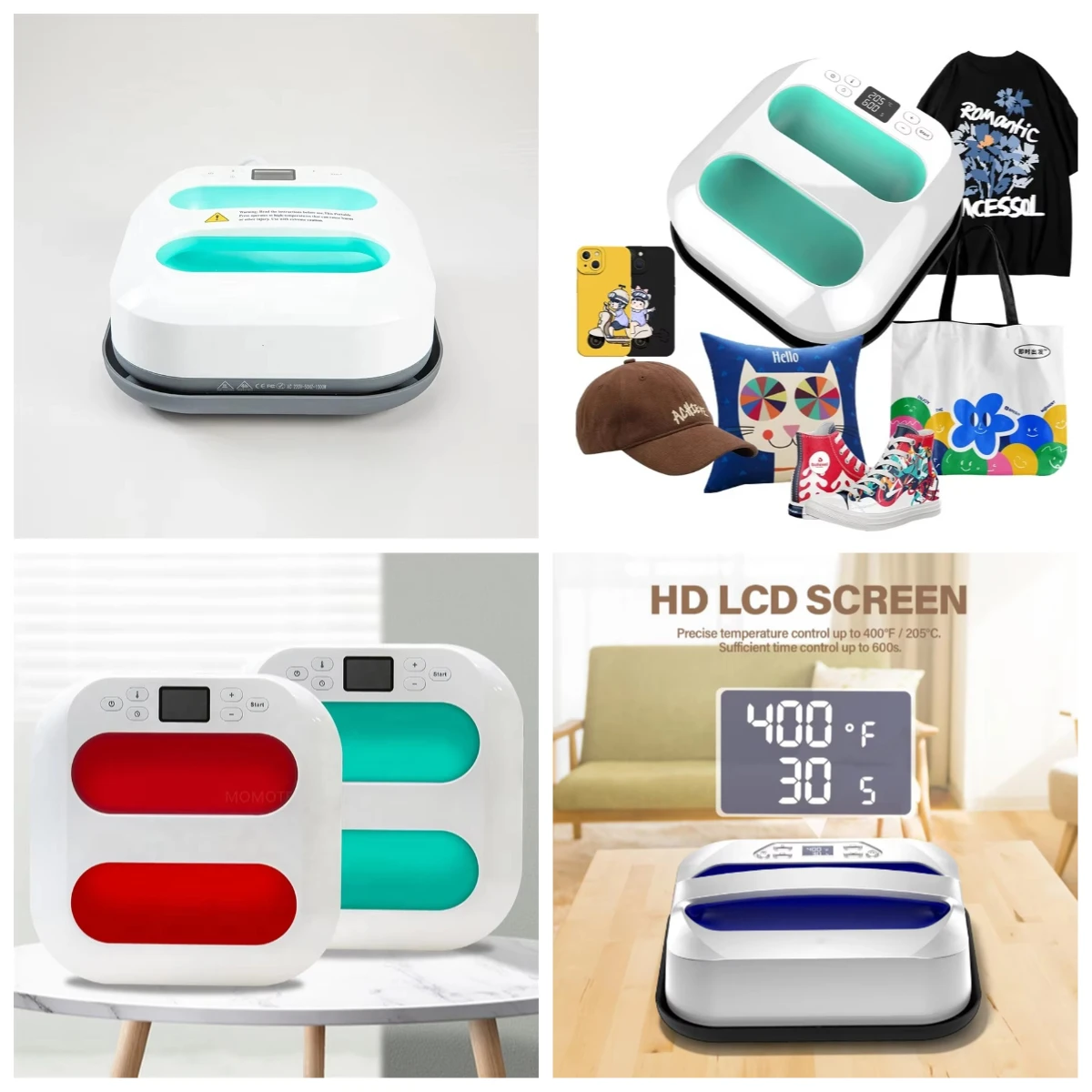 

WJW Home Use Electric Manual Heat Press Machine Combo 10*12inch Automatic Heat Press for T-Shirt 9inch Plate Hot Iron Logo Prin