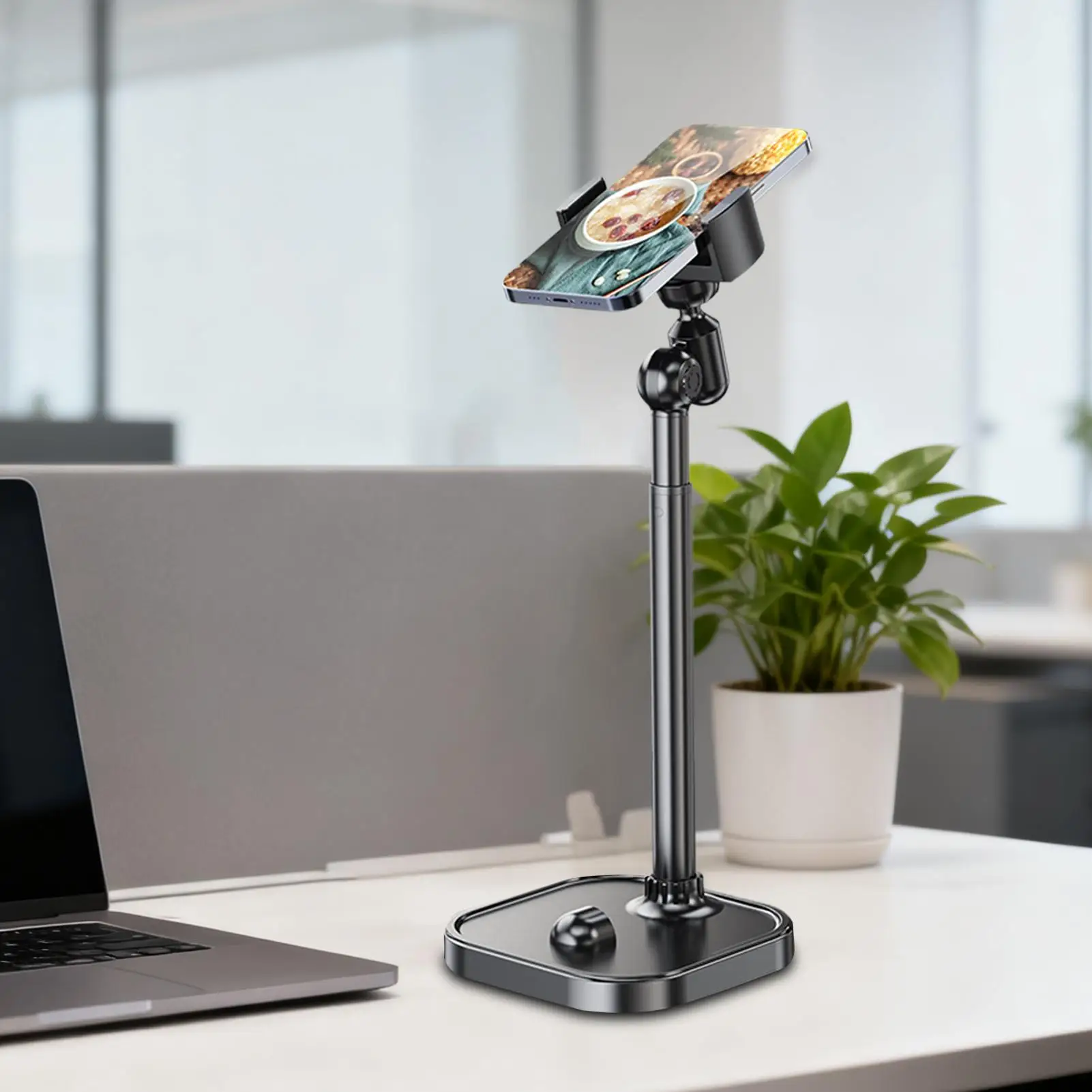 

Подставка для мобильного телефона для стола, магнитная телескопическая регулируемая по высоте подставка для дома, регулируемая подставка для телефона для видеозвонков