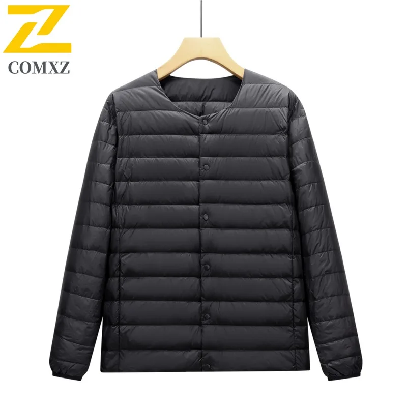 COMXZ Men business Padding Coat Warm Ski Travel Loose Thick Snow Puffer Jacket Windproof Street Winter outdoor sports Jackets