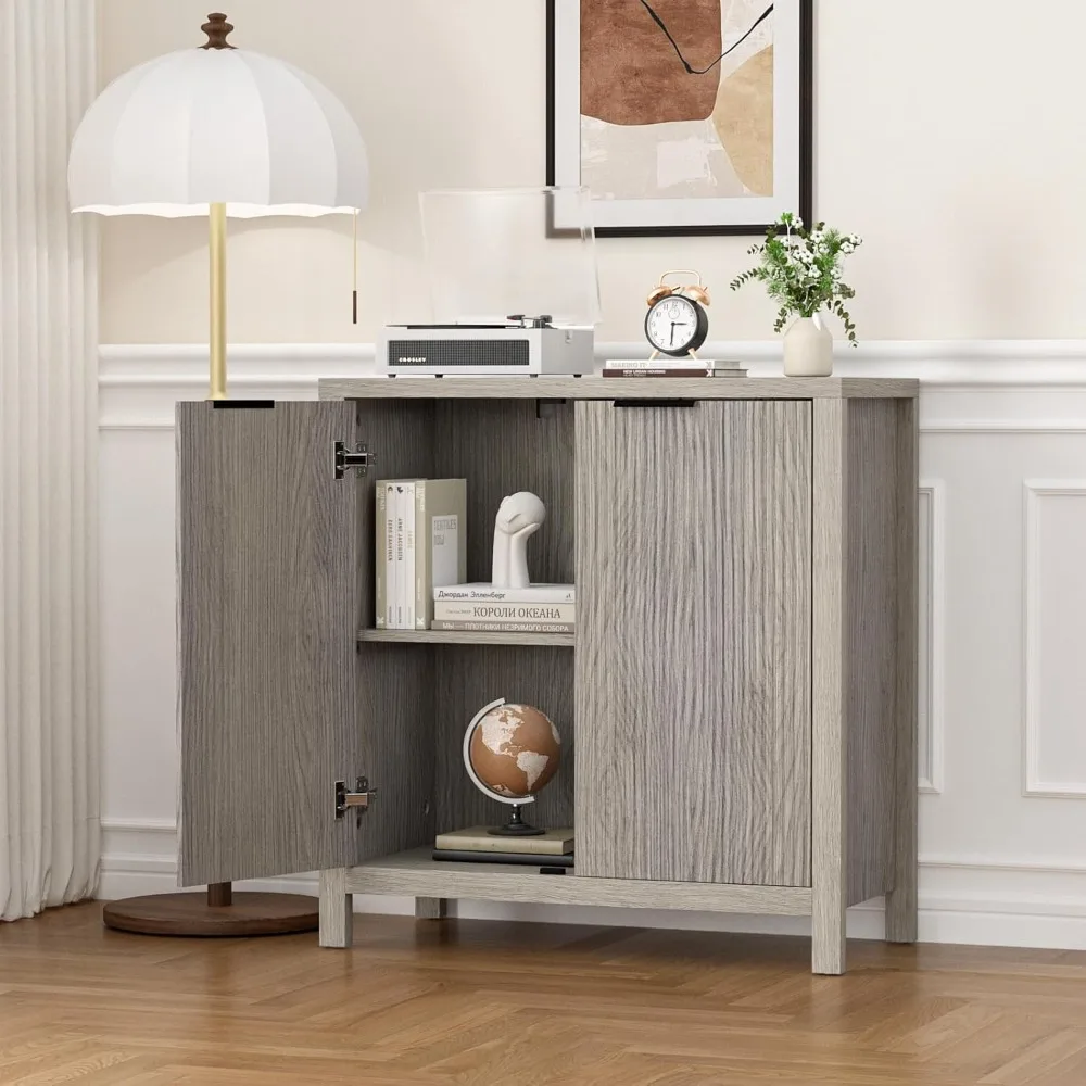 

Buffet Sideboard Cabinet with Storage, Sideboards Credenza Coffee Bar Cabinets with Adjustable Shelves, Buffet Console