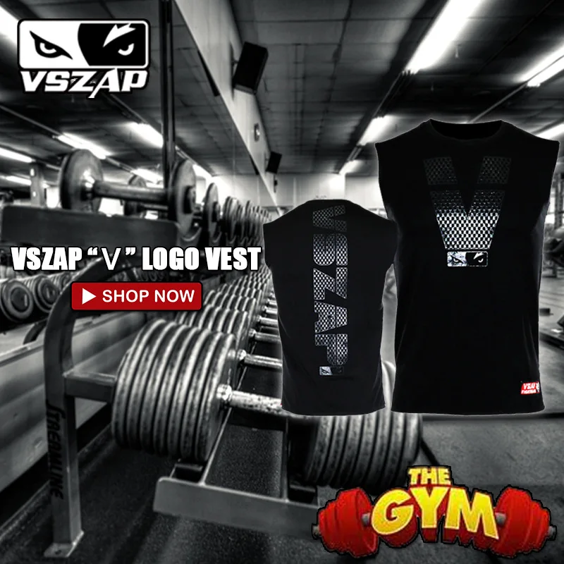 Koszulka VSZAP bokserska koszulka MMA bez rękawów trening Fitness na siłownię T-Shirt walczący z wilkiem do biegania Muay Thai T-Shirt