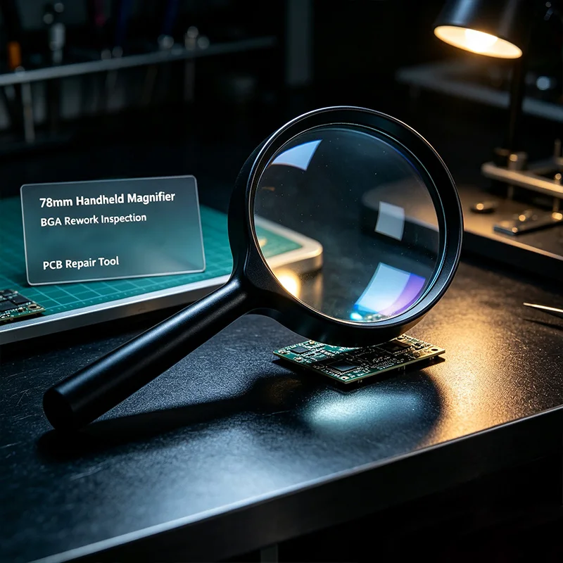78mm Handheld Magnifier Loupe BGA Rework Station IR6000 IR6500 IR9000 PCB Repair Inspection Auxiliary Tool
