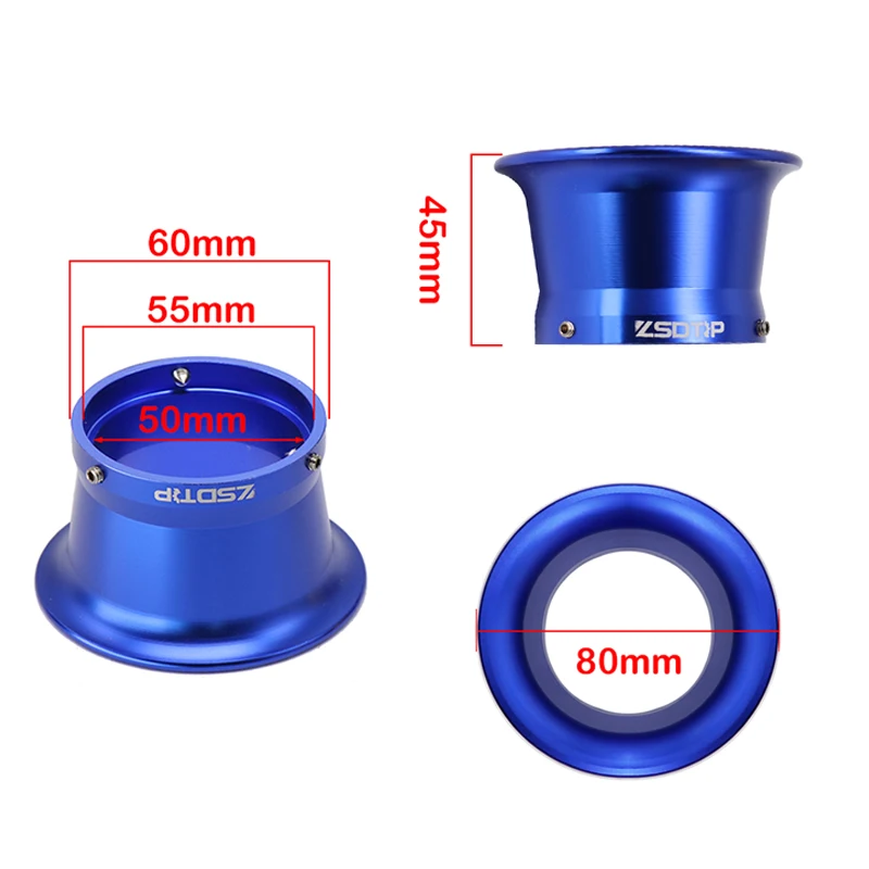 ZSDTRP For 32/34mm Carburetor 55mm Motorcycle Air Filter Velocity Stacks Wind Horn Cup with Net
