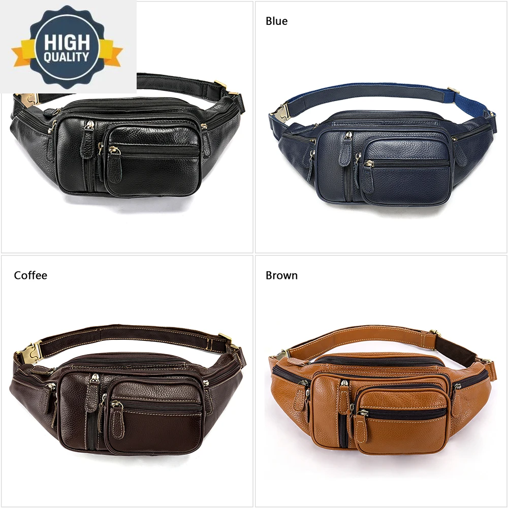 Money Belt Multi-Function Bag Men's Waists s Genuine Leather Fanny Pack Phone Waist Pack/s Messenger Men 8336