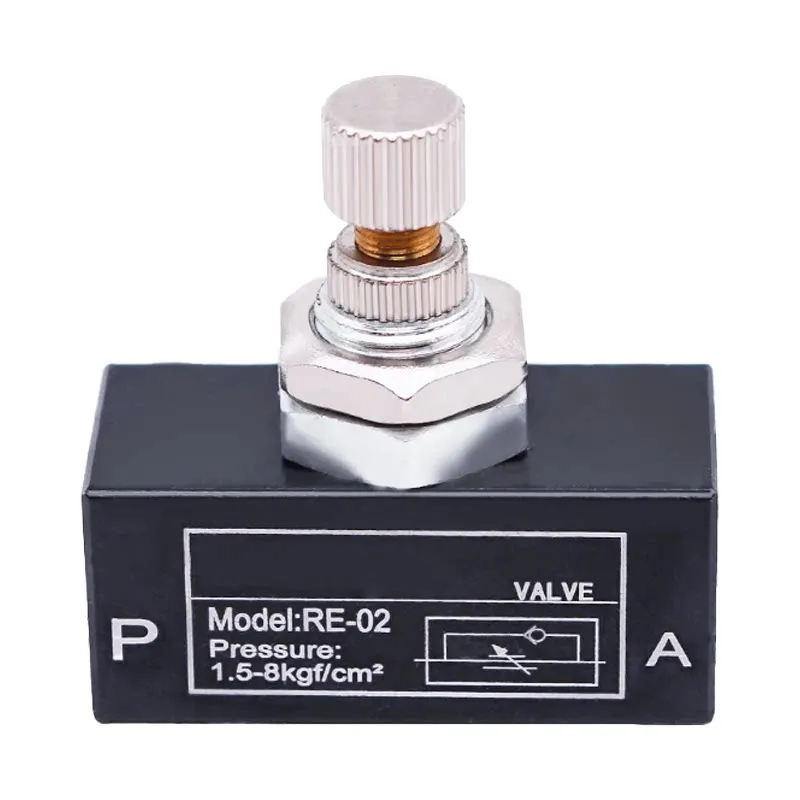 Pneumatic Gas One-way Throttle Valve Flow Control Valve Speed Control Valve RE-01 RE-02 RE-03 RE-04