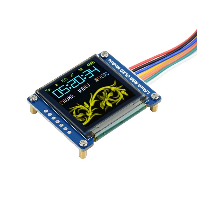 

1.5inch RGB OLED Display Module, 65K Colors, 128×128 Resolution, SPI Interface for Raspberry Pi, Arduino, STM32