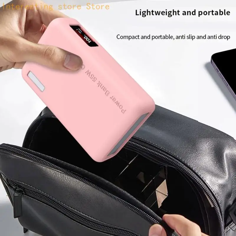 Schreibtischlade-Powerbank-Hülle für 20000 mAh 55 W PB545 Powerbank, Silikonhülle mit weichem Griffflächenpolster 55KC – Detail 7