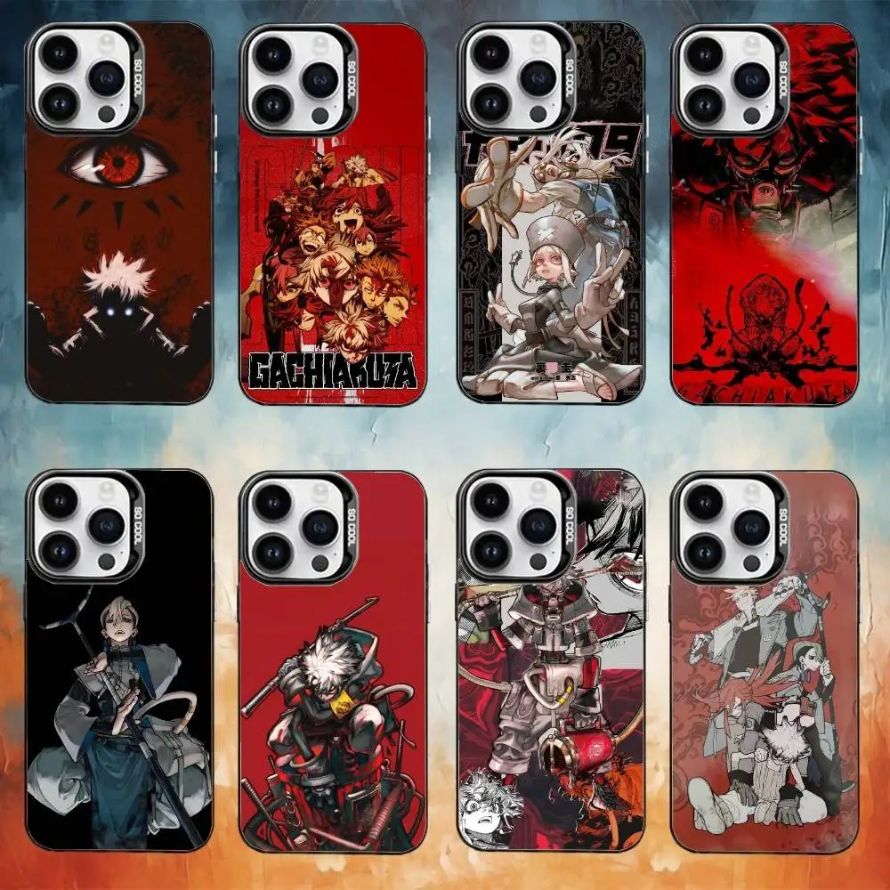 

G-GachiakutaS Phone Case For iPhone 17 16 15 14 13 12 11 Pro Max Plus Silver Matte Black Cover