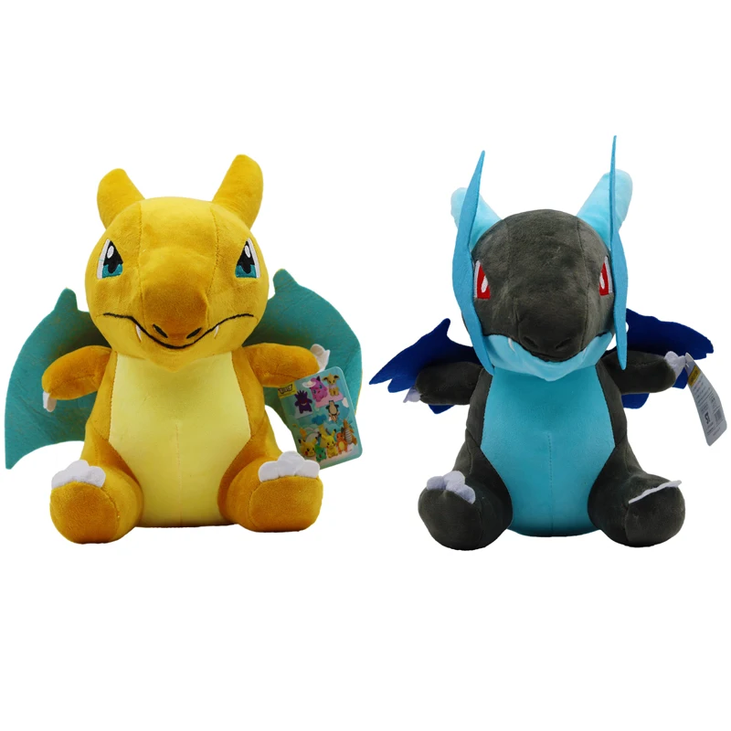 10pcs/lot 20cm Mega Charizard Plush Stuffed Toys Q Version Pokemon Mega Charizard X & Y Plush Soft Toy Gifts for Kids Children