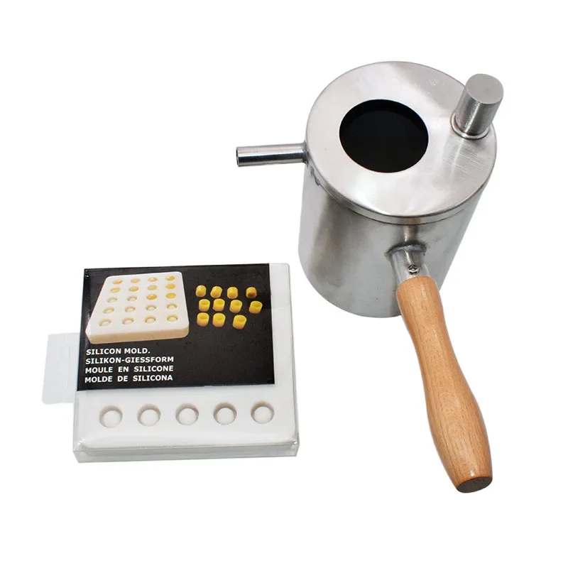Beeswax Pouring Pot Stainless Steel Beeswax Melting Pot Wax Melter Pot Candle Tool Beeswax Cell Cup Making Mold Beekeeping Tool