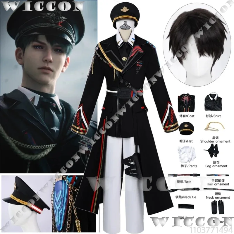 كاليب فارسبيس العقيد ماهيرو لعبة الحب والمساحة العميقة تأثيري حلي ضابط القيادة موحدة قبعة رجل هالوين Ck ؛ 3,c'5.b;8'