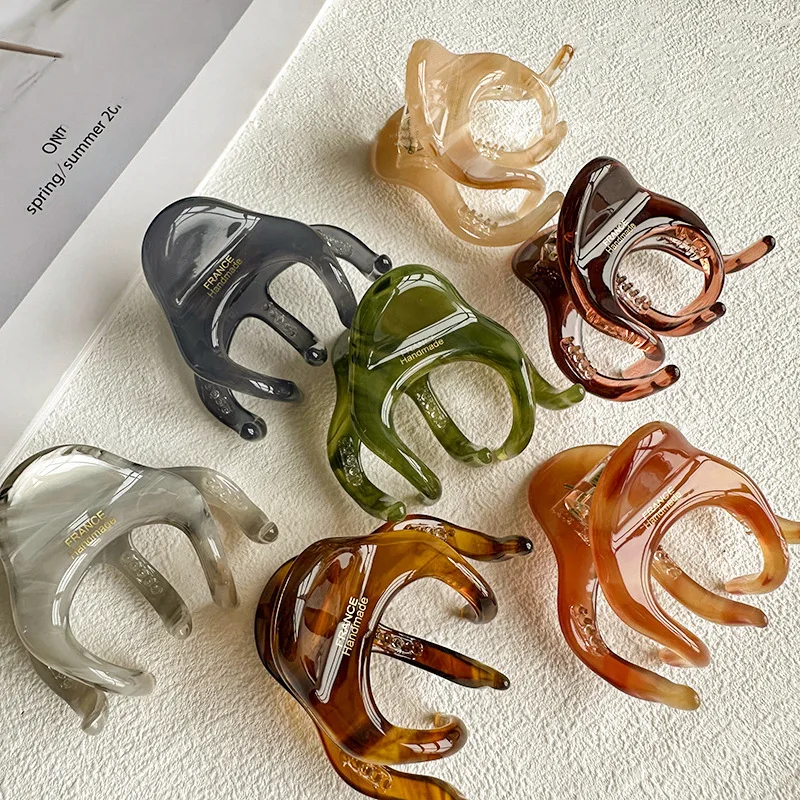 

Colorful Acetate Barrette Small Hair Claws Clip Headdress for Women 2024 Fashion Design Korean Delicate Hairpin Hair Accessories