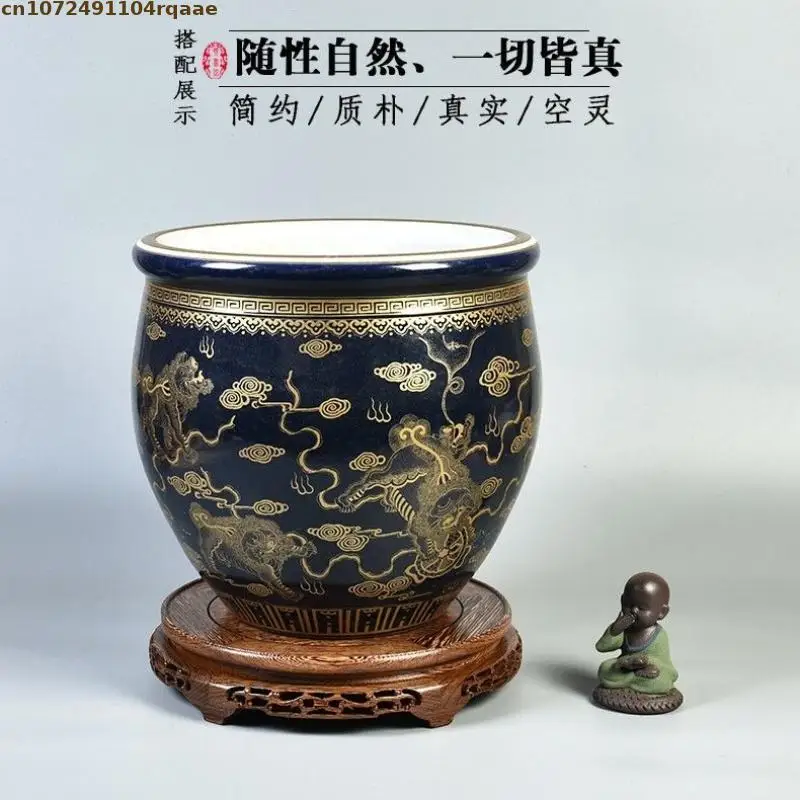 Vintage Wood Display Stand, Round Elevated Base for Porcelain Vase, Bonsai, Buddha Statue, Tea Sets Pedestal Desktop Home Decor