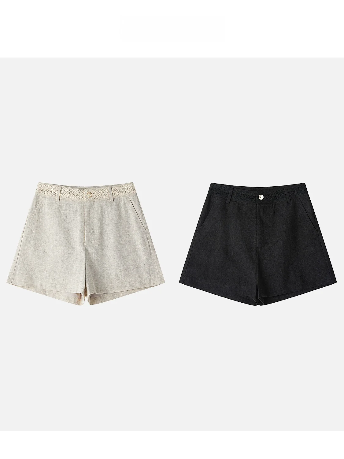 

JINGJING2025 New Summer Linen Lace Casual Loose Breathable orts Old Money Sle Comfortable Lightweight Pants for Women