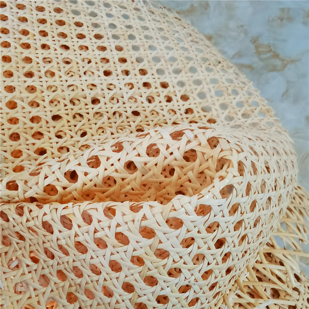 40CM/45CM X 15Meters Cane Webbing Natural Indonesian Real Rattan Chair Table Ceiling Background Wall Decor Furniture Material