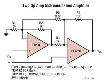 LT1220CS8 LT1220 - 45MHz, 250V/us Operational Amplifier