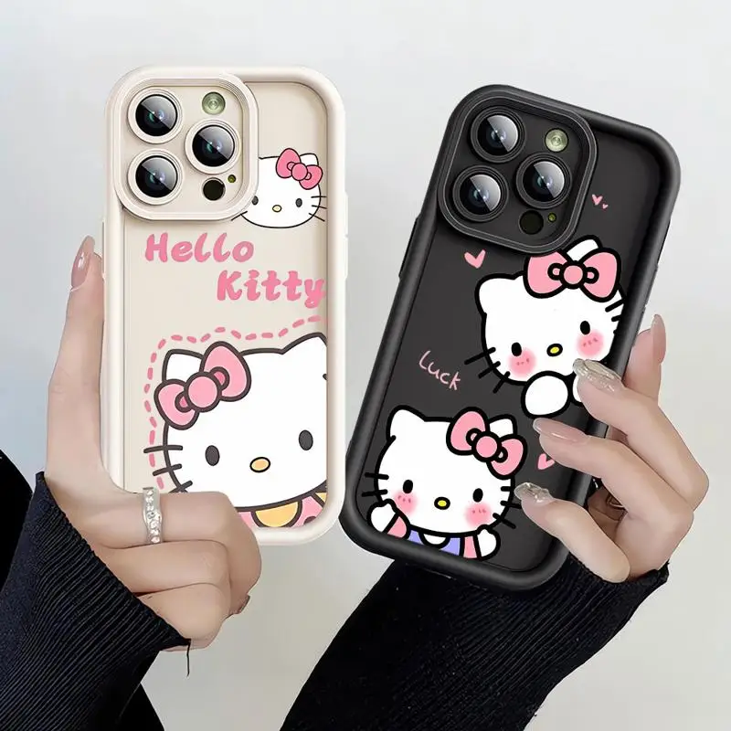 Hello-Kitty Case for Xiaomi Redmi 12C 13C 12 A2 A1 Plus A3 13 4G Poco X3 Pro C51 C50 C61 Shockproof Soft Cover