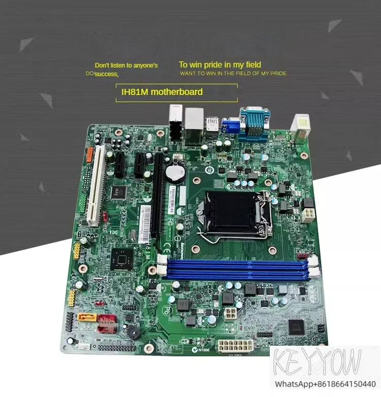 Original desktop H81 IH81M motherboard, 1150 pin CPU PCI slot COM PS2 DDR3 memory