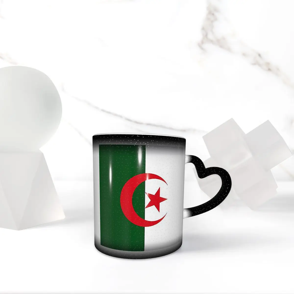 

Официальный флаг Алжира, кружка, забавные керамические кофейные чашки, чайные кружки, чашка для молока, посуда для напитков, подарок для друзей