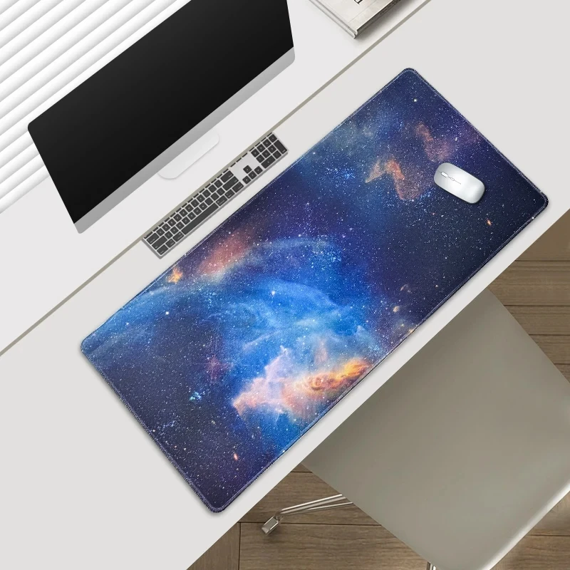 Mouse Pad Keyboard Mouse Carpet Large Mouses Desk Non-slip Rubber Gamer  Laptop Starry Sky Suitable for Various Environments