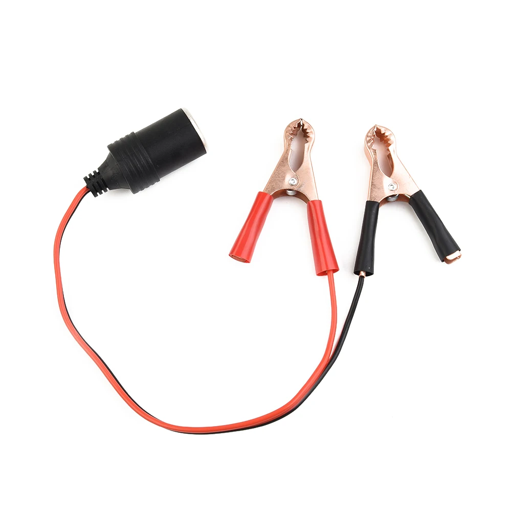 Metal Car Battery Cable Clamp Battery Cable Clamp Plastic 10A 35cm/13.78in Battery Crocodile Clip Female Brand New