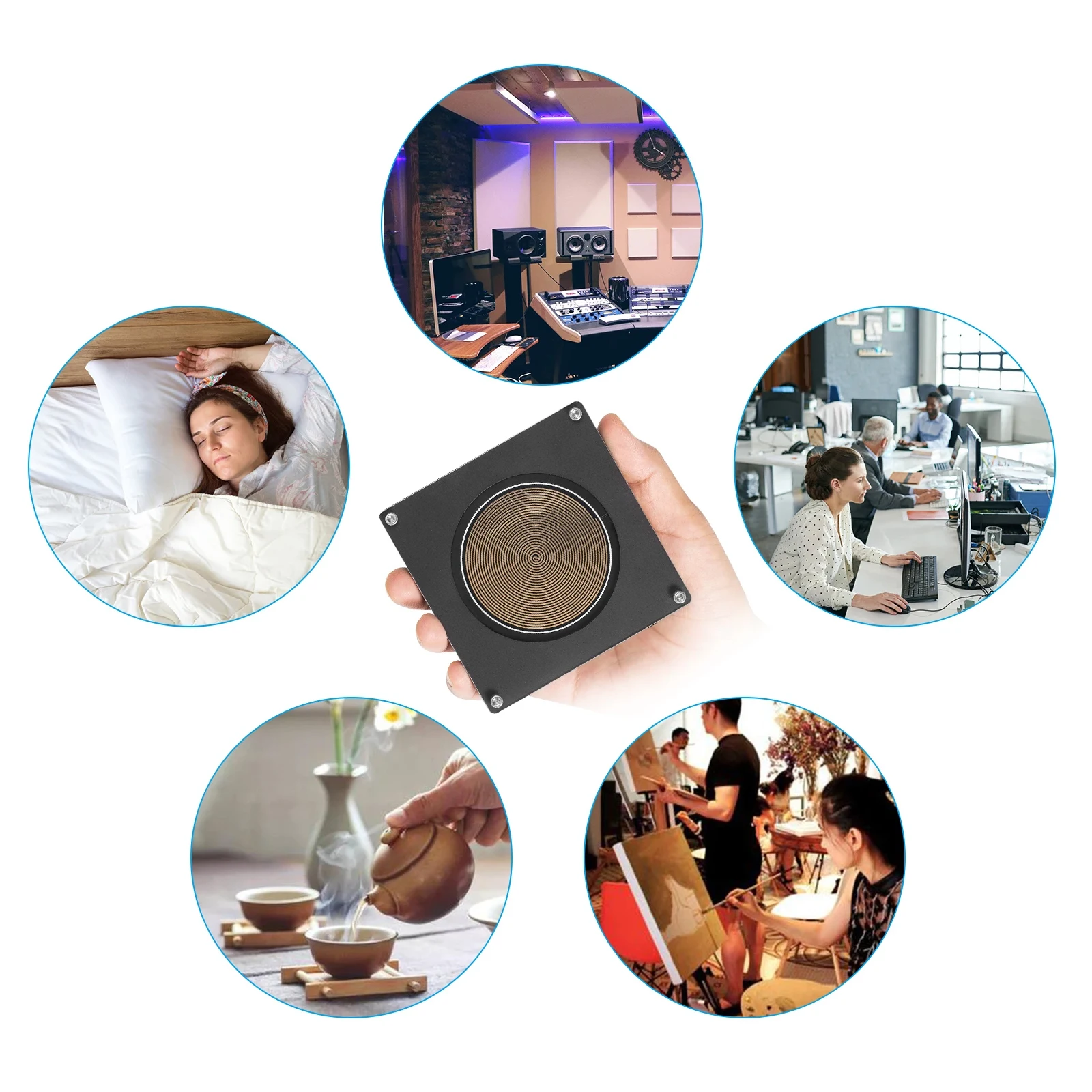 7.83Hz Ultra-low Frequency Schumann Pulse Generator, FM783 Schumann Wave Generator Audio Resonator for Relax Sleep