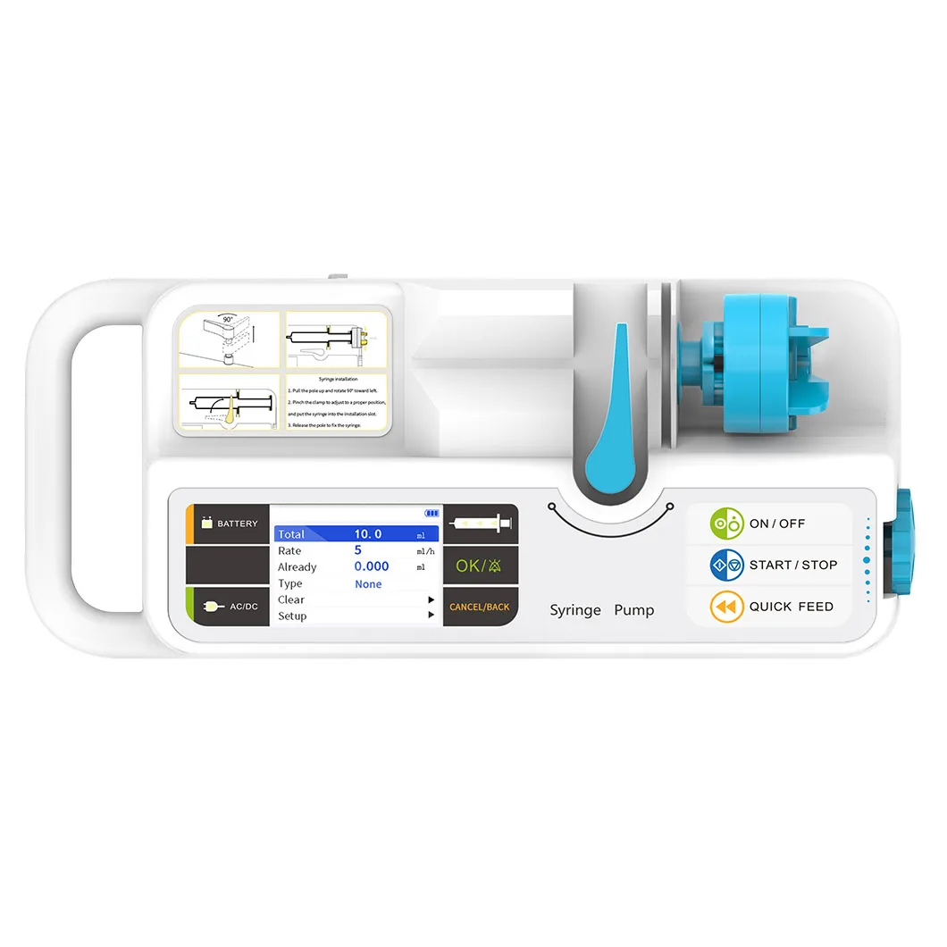 Portable TFC Screen Target Controlled Infusion Syringe Pump for Hospital