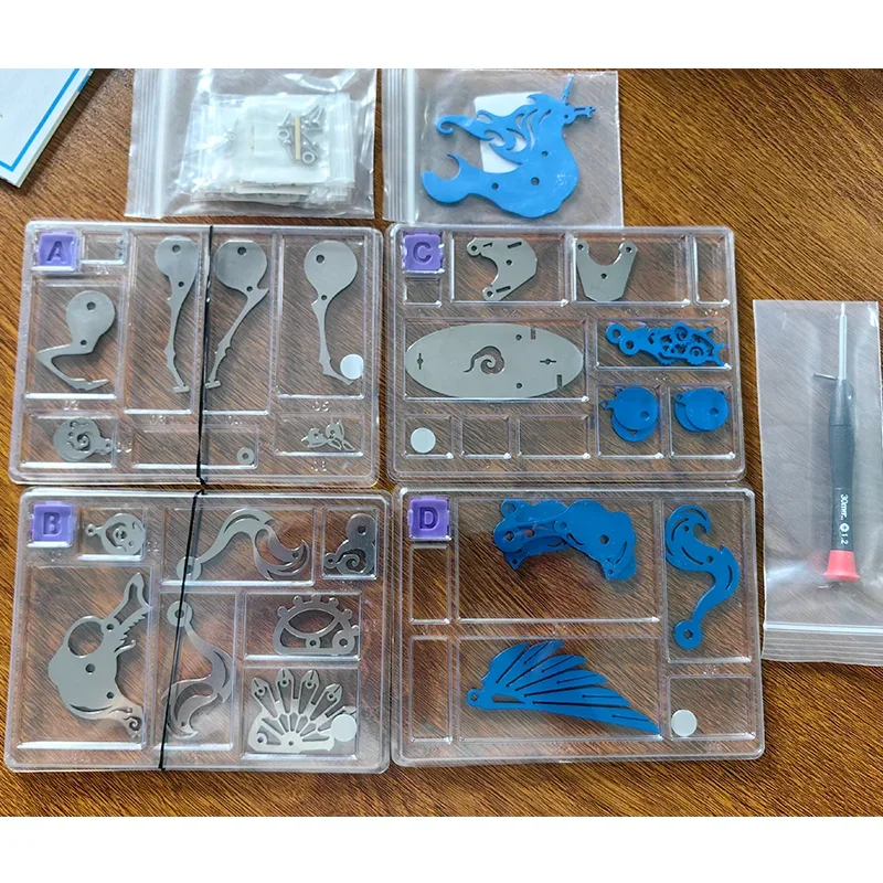 DIY Metall Einhorn geflügelte Pferd Modell Kit 3D Puzzle mechanische Fee Biest Serie Montage Spielzeug 3D Modell Kits für Erwachsene