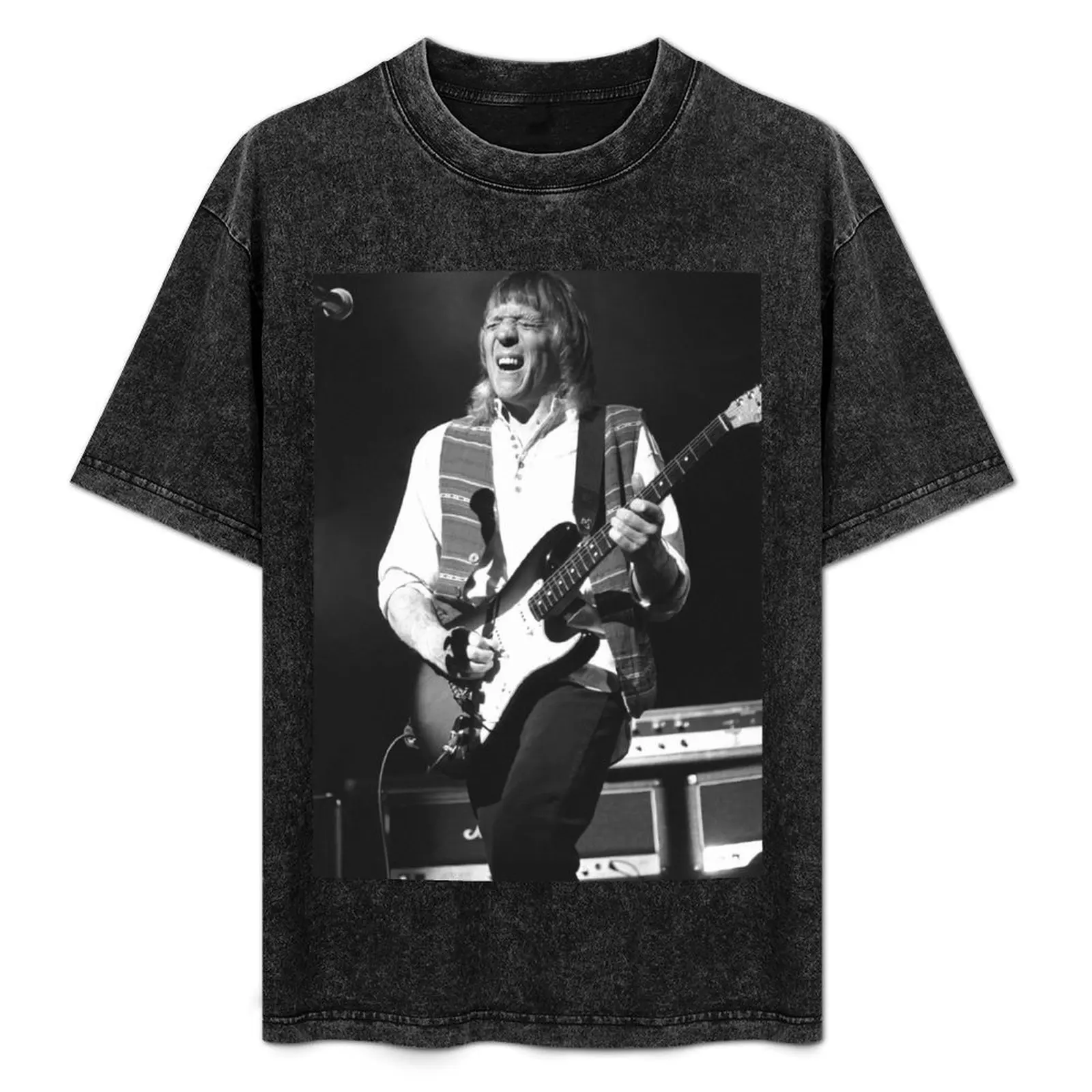 

Robin Trower BW Photograph T-Shirt Casual Loose Daily Wear T-Shirt
