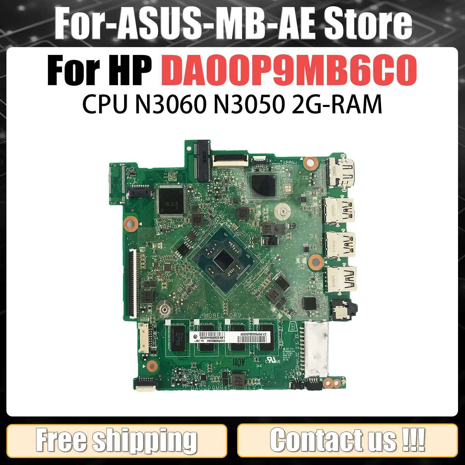 

Материнская плата для ноутбука HP Chromebook 11A G8 EE DA00GEMB8K0 с A4-9120 4G RAM 32G-SSD GM, материнская плата, 100% протестировано, ОК