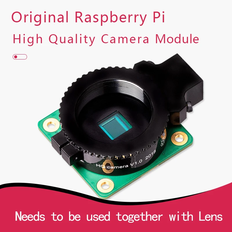 High Quality 12.3MP Raspberry Pi HQ for IMX477 Sensor Camera Module Supports C- CS-mount Lenses H.265 Video Compression