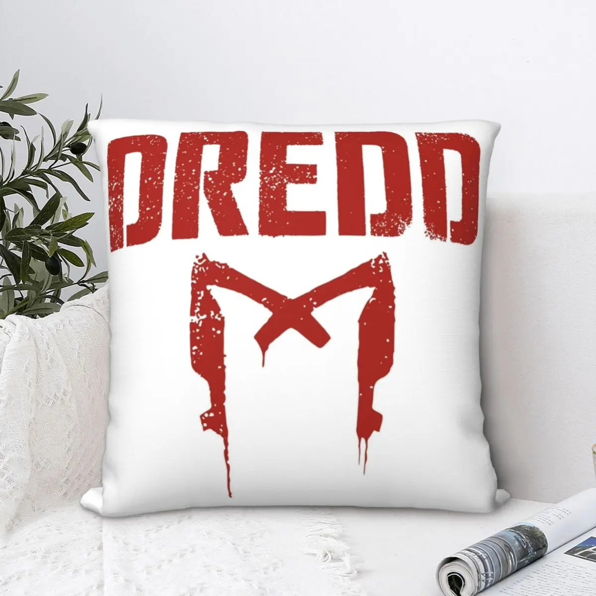 

Dredd Square Pillowcase Polyester Pillow Cover Velvet Cushion Decor Comfort Throw Pillow For Home Bedroom