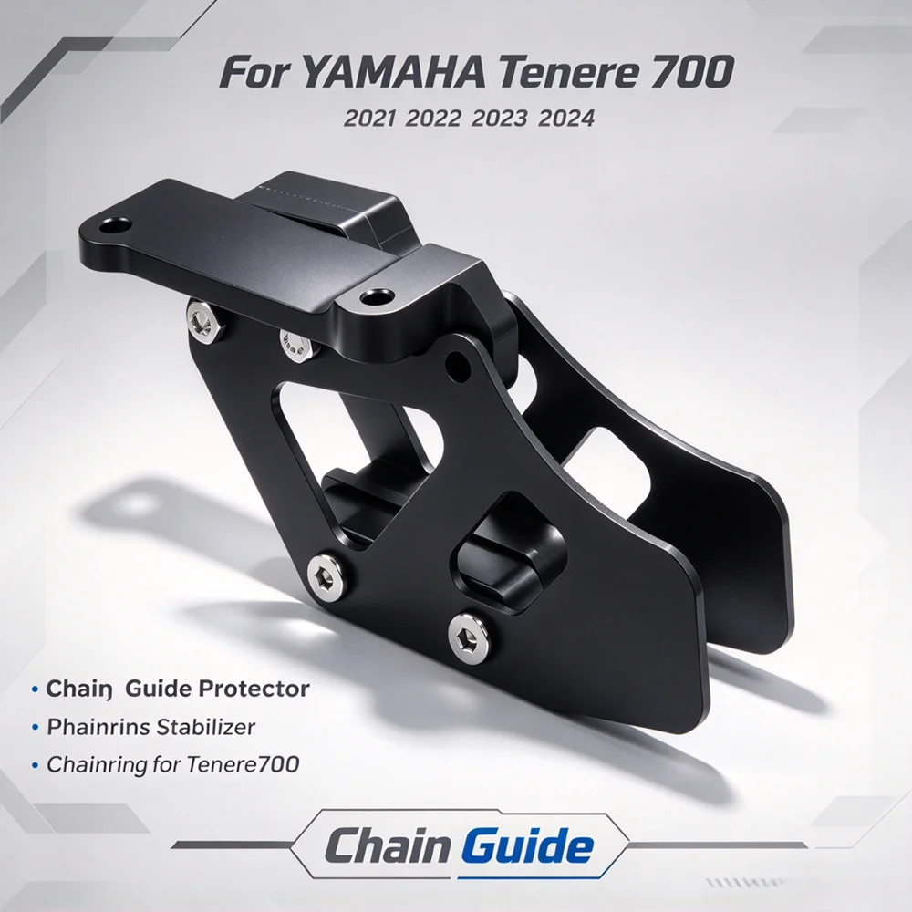 For Tenere 700 Chain Guide Protector Guard Pulley Chains Stabilizer Chainring Cover for YAMAHA Tenere700 2024 2023 2022 2021