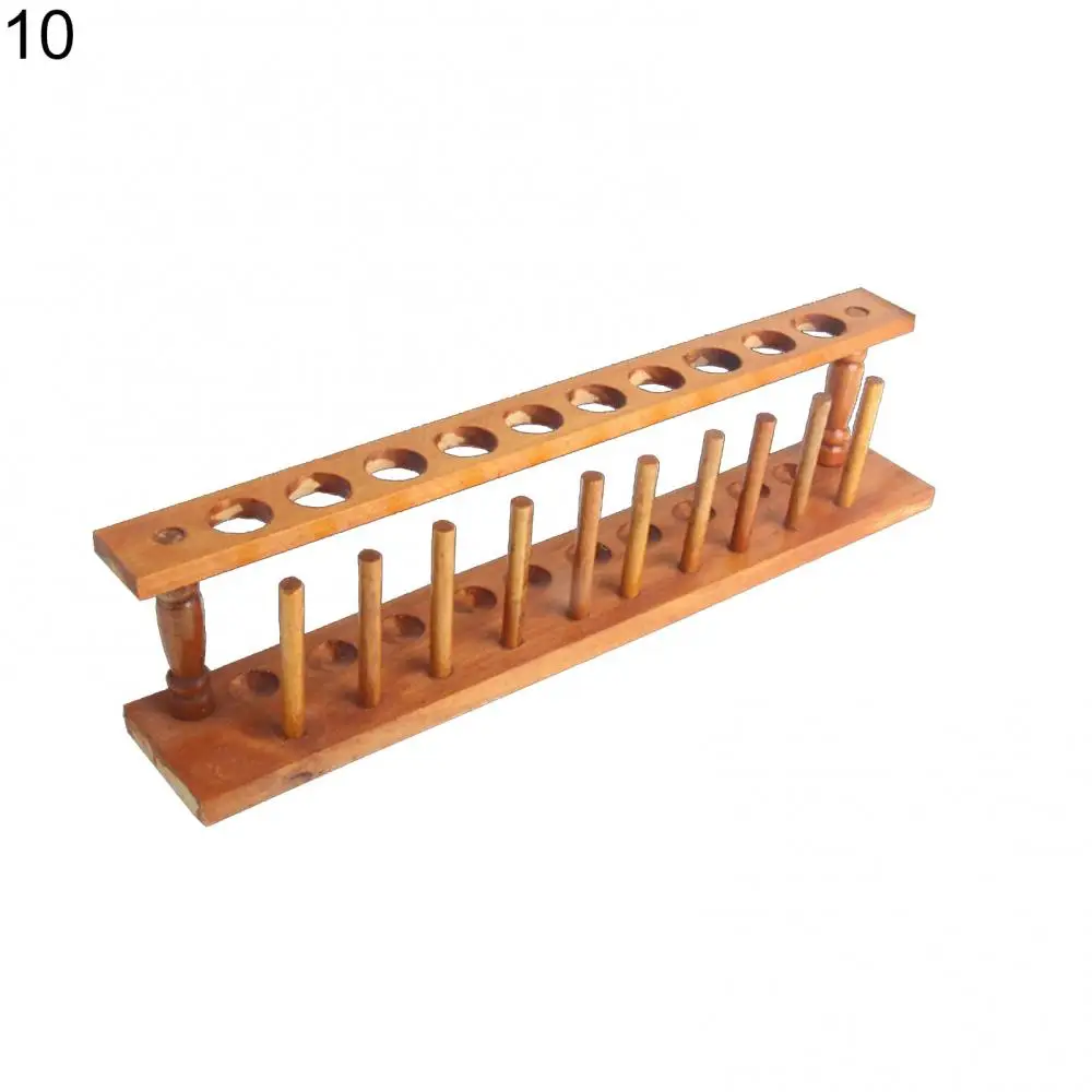 Test Tube Stand Wooden 6/8/10/12 Holes Laboratory Instrument Test Tube Support Rack Stand Shelf