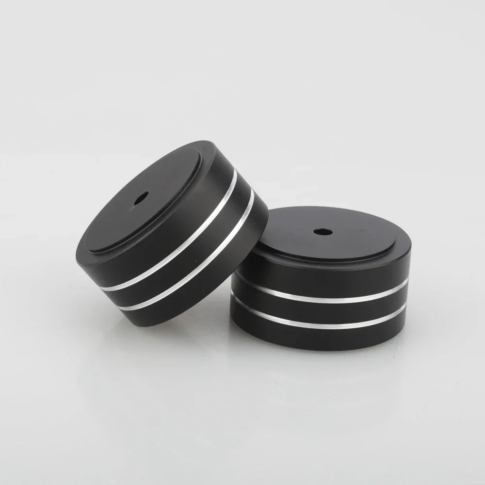 4 Stück 40x20mm Aluminium Stoßdämpfende Isolationsfüße HIFI Lautsprecher Verstärker Plattenspieler DAC Audio Basisständer – Detail 15
