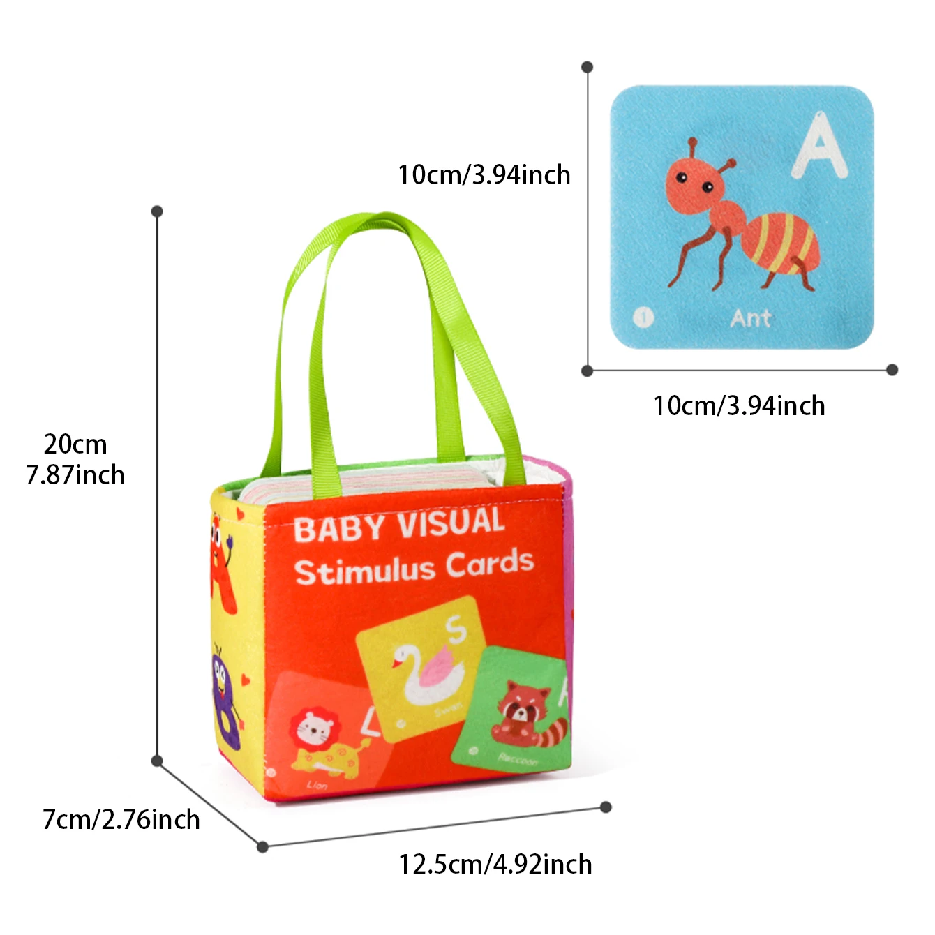 0-1 Old Soft Cloth Baby Card for Letter Recognition Aids in Early Learning Development Educational Toy Children Learning Gift