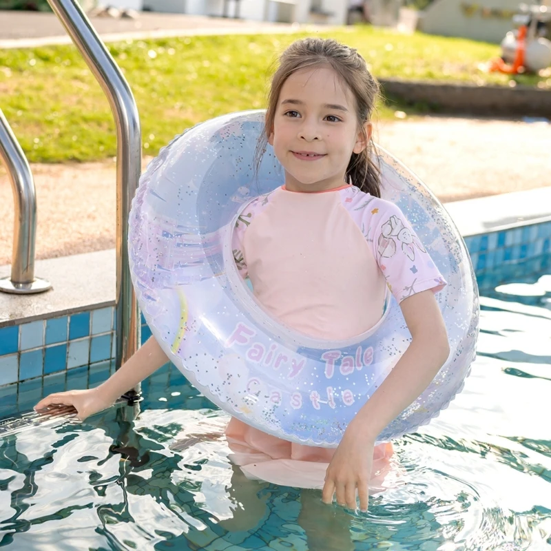 YD61 Swim Rings Swimming Pool Float Rings Flower Swimming Hoop Inflatable Pool Float