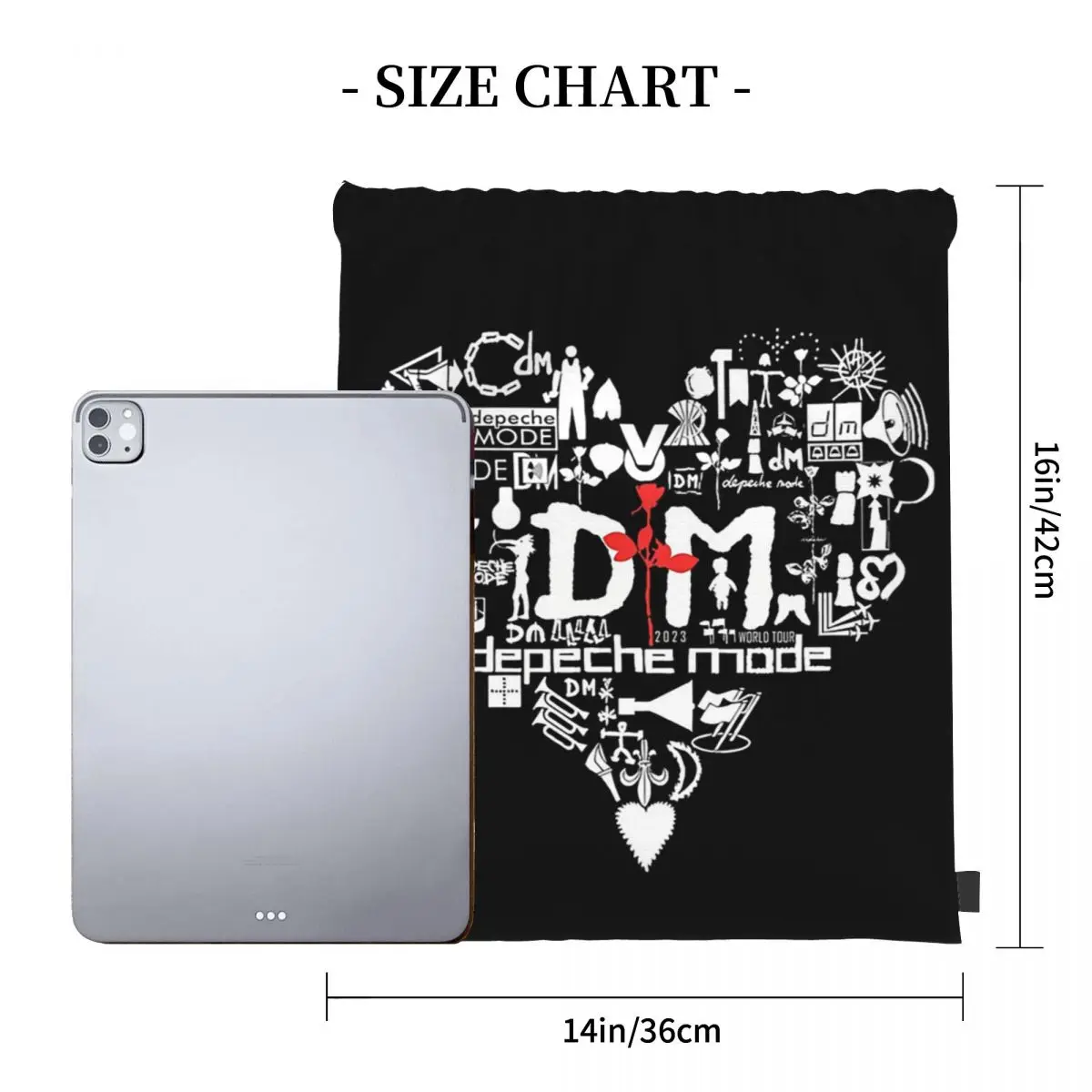 ワールドツアーメメントクラシックミュージシャンバンド 2024 バックパックポータブル巾着バッグ雑貨バッグブックバッグ男性女性学生