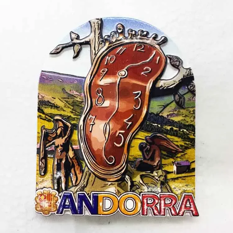 European Tourist Fridge Magnet Souvenir Andorra Monaco Spain France Corsica Refrigerator Magnets Home Decoration Accessories