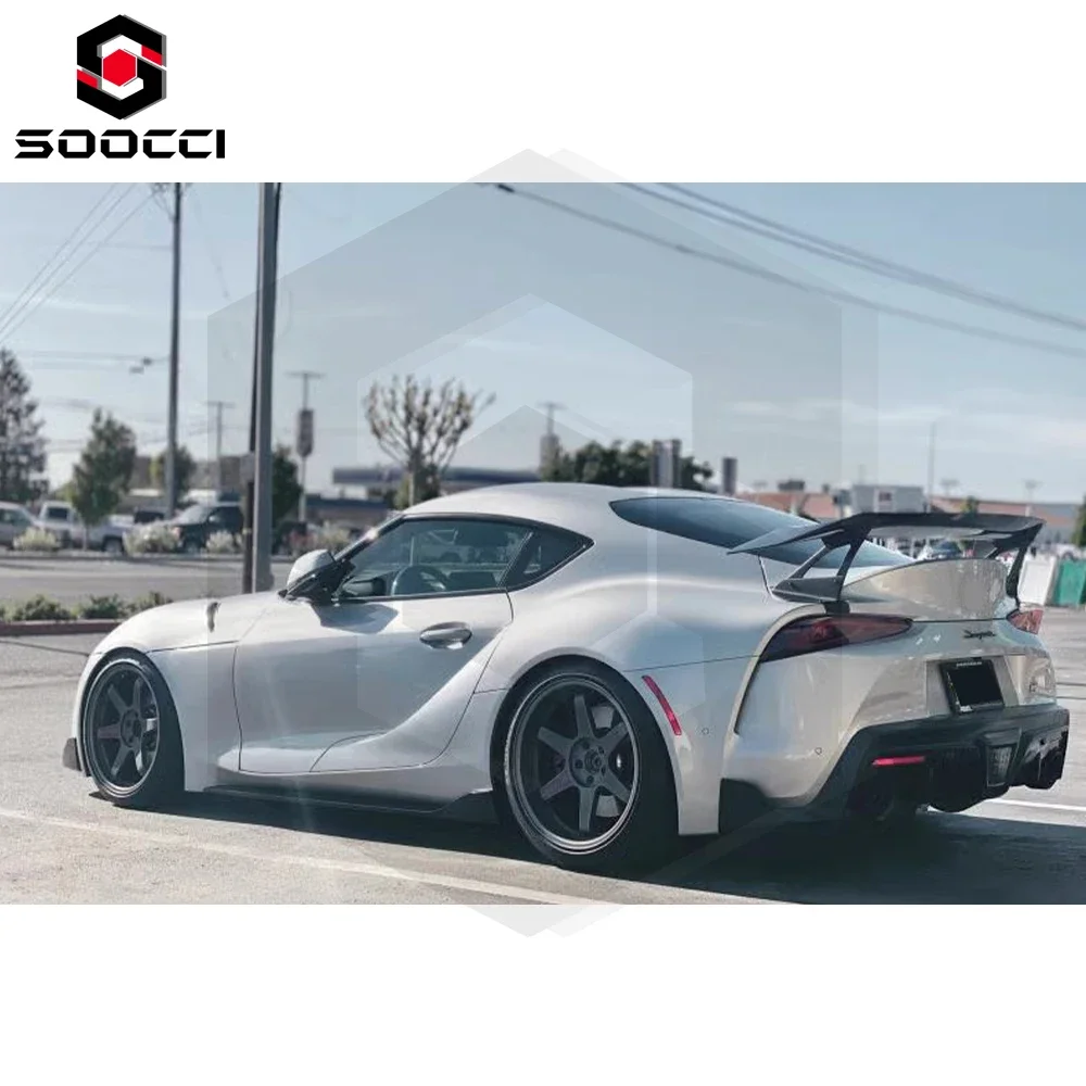 Carbon Fiber Vol Style GT Spoiler for Toyota Supra A90 GR MK5 Trunk Splitter Lip Rear Wing Body Kit 2019+