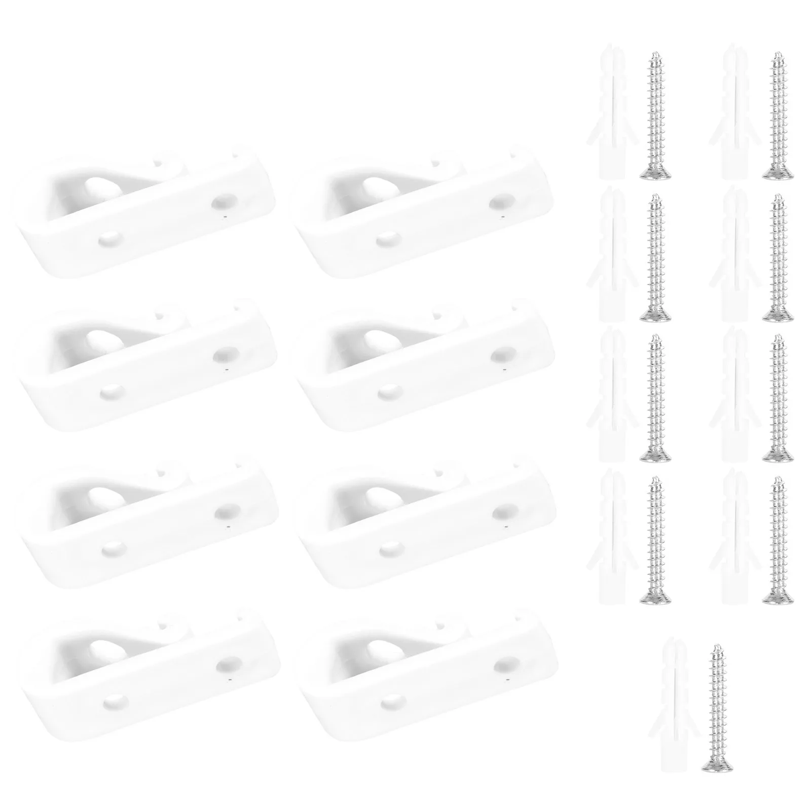 8Pcs Roman Blind Cord Safety Clip Premium Plastic Wall Mounted Blinds Roller Hook for Chain Control Curtains Blinds Accessories