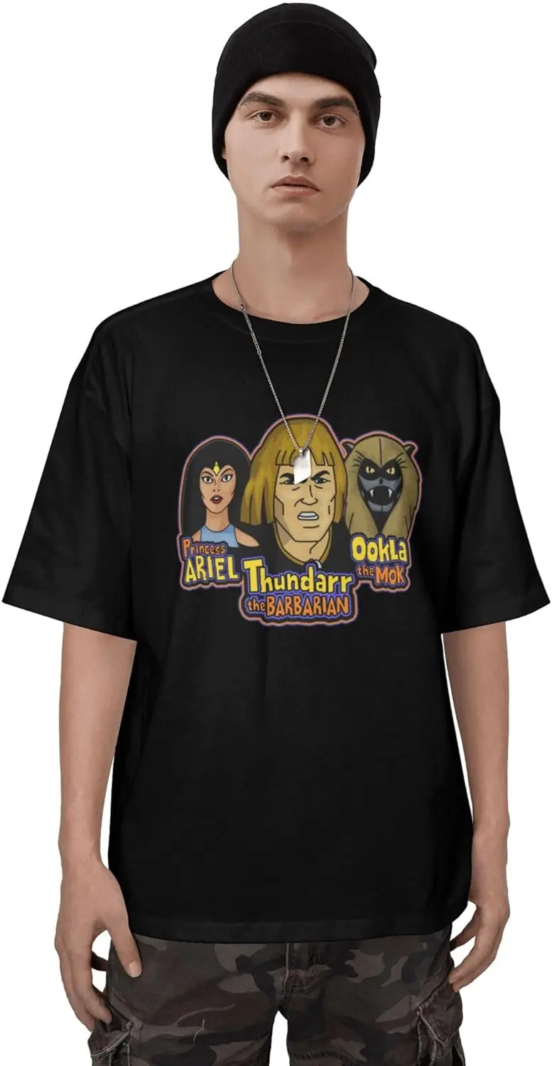 Men and Women Thundarr The Barbarian Singer Tour 2024 Oversized t Shirt Vintage 90s Fun Mens Shoulder Drop t-Shirt