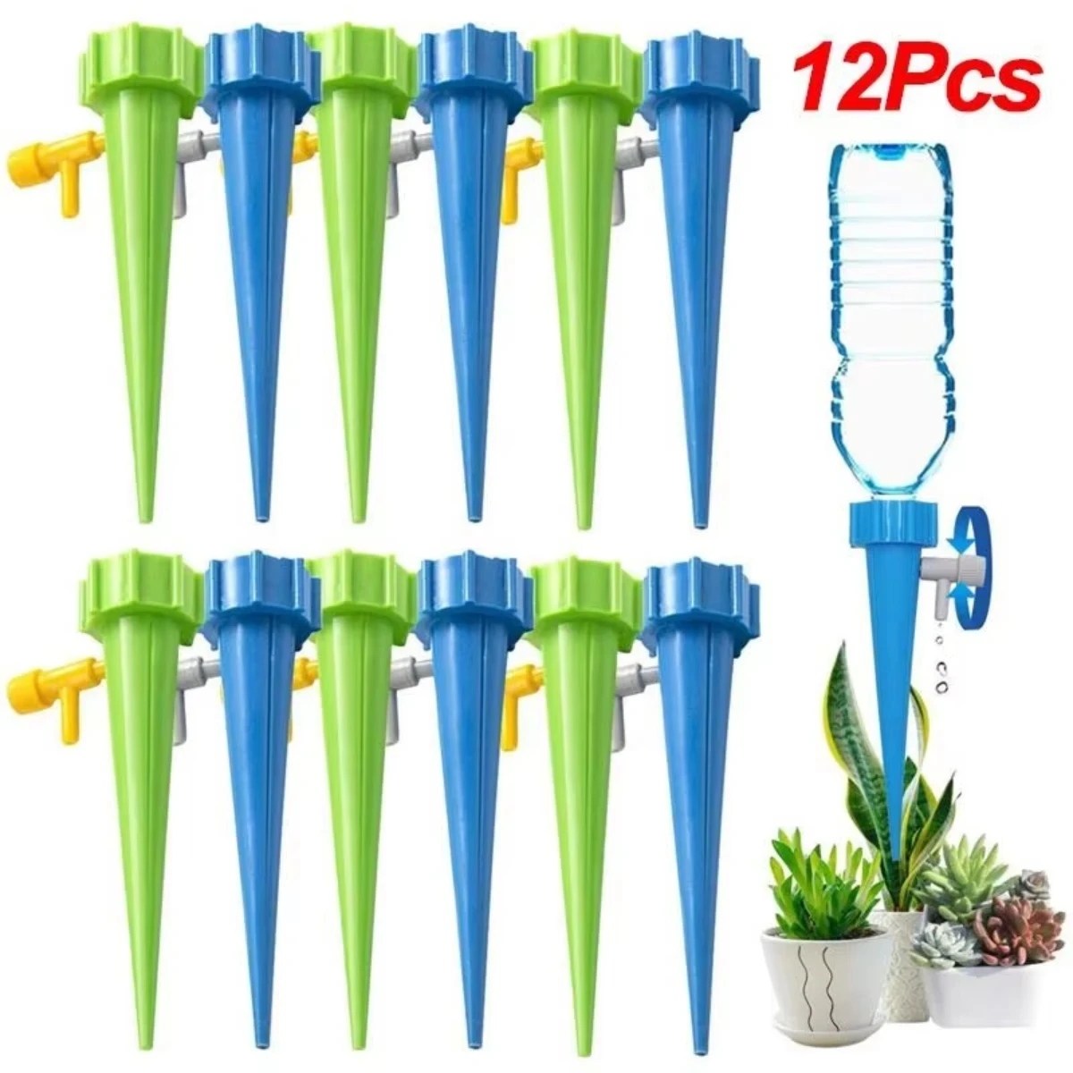 2026Flower Plants Greenhouse Garden Adjustable Auto Water Dripper Device Automatic Drip Irrigation System Self Watering Spike