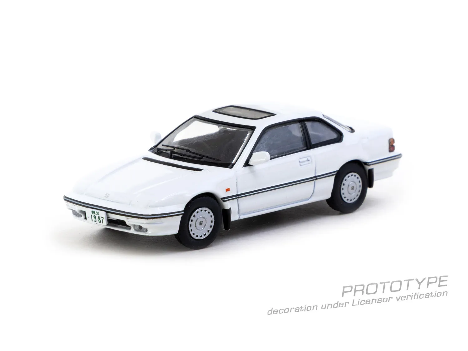 In Stock TW J Collection 1:64 Honda Prelude BA4 White Diecast Car Model Collection Toys Tarmac Works view 5