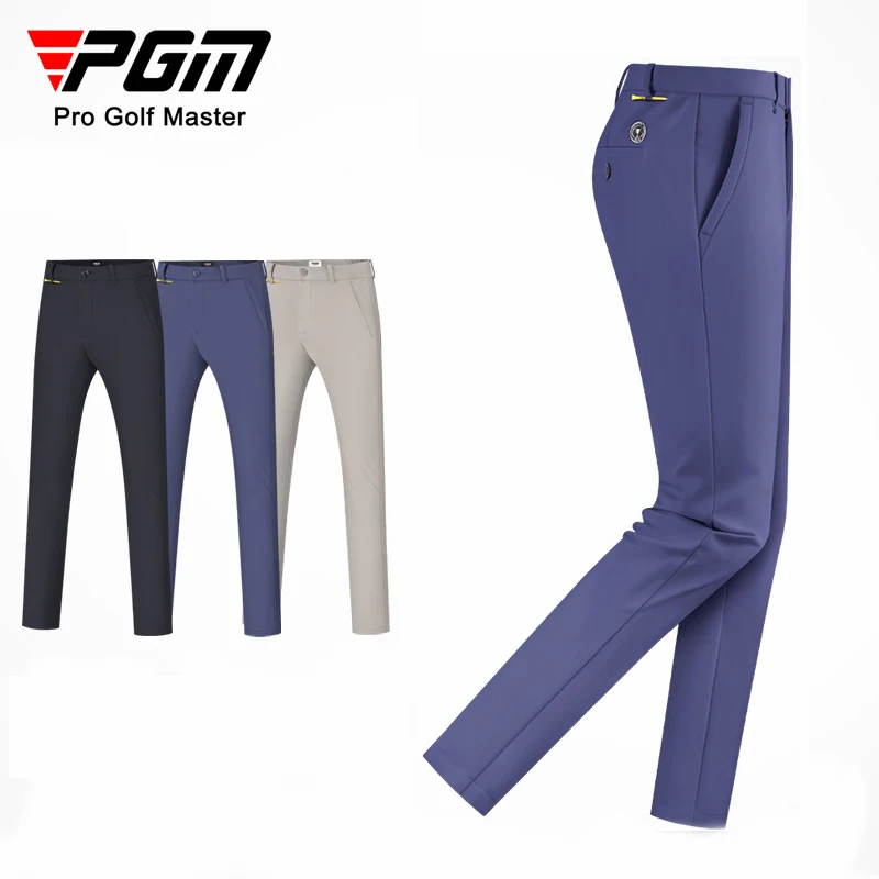 

PGM Autumn and Winter Golf Clothing Men's Golf Pants Waterproof Plush Pants Thickened Warm Pants Golf Supplies
